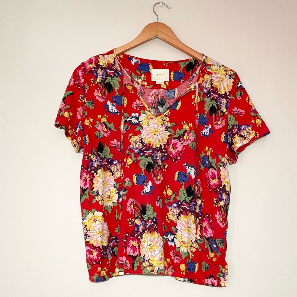 Anthropologie Clemente Floral Tee